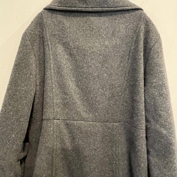 Finesse Girls Gray Coat Single Large Buttons - Picture 6 of 8